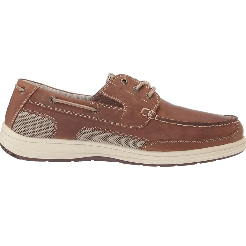 Dockers Mens Beacon Genuine Leather Casual Classic Boat Shoe with NeverWet